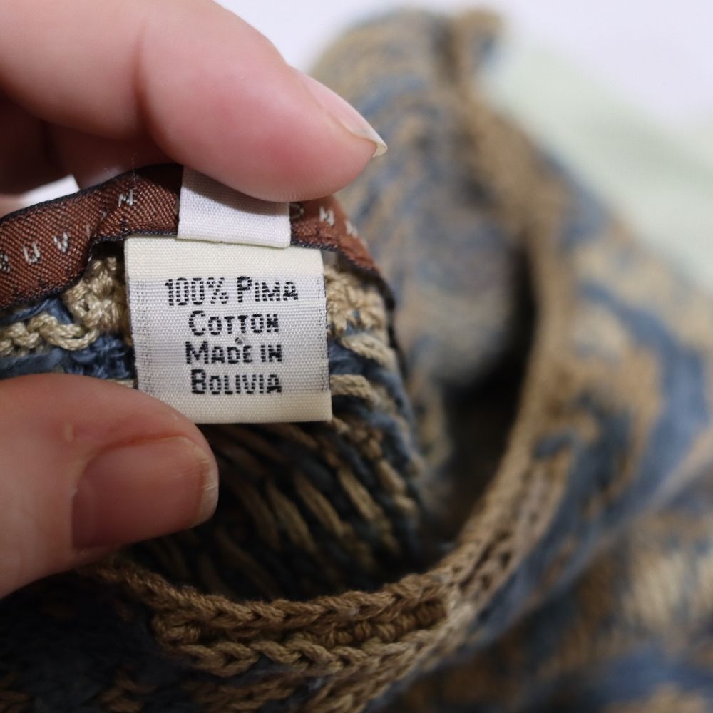 Peruvian Connection Patterned Maxi Dress in Blue and Gold - Picture 12 of 12